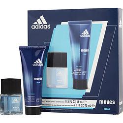ADIDAS MOVES by Adidas - EDT SPRAY .5 OZ & HAIR & BODY WASH 2.5 OZ