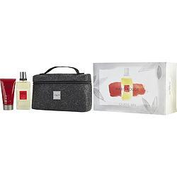 HABIT ROUGE by Guerlain - EDT SPRAY 3.3 OZ & ALL OVER SHOWER GEL 2.5 OZ & TOILETRY BAG