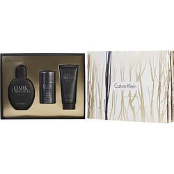 DARK OBSESSION by Calvin Klein - EDT SPRAY 4 OZ & AFTERSHAVE BALM 3.4 OZ & DEODORANT STICK ALCOHOL FREE 2.6 OZ