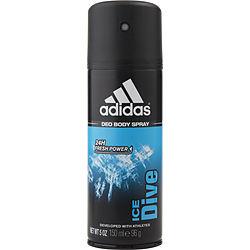 ADIDAS ICE DIVE by Adidas - 24H DEODORANT BODY SPRAY 5 OZ (DEVELOPED WITH ATHLETES)