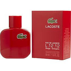 LACOSTE EAU DE LACOSTE L.12.12 ROUGE by Lacoste - ENERGETIC EDT SPRAY 1.6 OZ