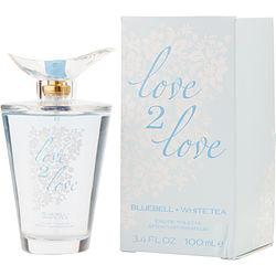 LOVE 2 LOVE by Love 2 Love - BLUEBELL & WHITE TEA EDT SPRAY 3.4 OZ