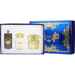 VERSACE YELLOW DIAMOND INTENSE by Gianni Versace - EAU DE PARFUM SPRAY 3 OZ & BODY LOTION 3.4 OZ & KEY CHAIN