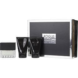 ROGUE MAN BY RIHANNA by Rihanna - EDT SPRAY 3.4 OZ & AFTERSHAVE BALM 3 OZ & SHOWER GEL 3 OZ