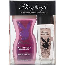 PLAYBOY PLAY IT SEXY by Playboy - SHOWER GEL 8.4 OZ & BODY FRAGRANCE SPRAY 2.5 OZ