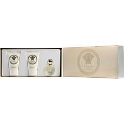 VERSACE EROS POUR FEMME by Gianni Versace - EAU DE PARFUM .17 OZ MINI & BODY LOTION .8 OZ & SHOWER GEL .8 OZ