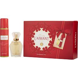 L'AIMANT by Coty - PARFUM DE TOILETTE SPRAY 1 OZ & DEODORANT BODY SPRAY 2.5 OZ