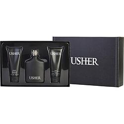 USHER by Usher - EDT SPRAY 3.4 OZ & AFTERSHAVE SOOTHER 3.4 OZ & SHOWER GEL 3.4 OZ