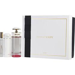 PRADA CANDY KISS by Prada - EAU DE PARFUM SPRAY 2.7 OZ & BODY LOTION 2.5 OZ & EAU DE PARFUM ROLL ON .34 OZ MINI