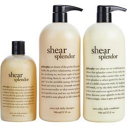 Philosophy by Philosophy - Set-Shear Splendor: Extra Rich Shampoo 32oz + Extra Silky Conditioner 32oz + Extra Rich Shampoo 16oz + Extra Silk conditioner 16oz --4 pcs