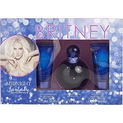 MIDNIGHT FANTASY BRITNEY SPEARS by Britney Spears - EAU DE PARFUM SPRAY 3.3 OZ & BODY SOUFFLE 1.7 OZ & SHOWER GEL 1.7 OZ