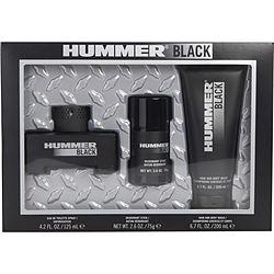 HUMMER BLACK by Hummer - EDT SPRAY 4.2 OZ & HAIR AND BODY WASH 6.7 OZ & DEODORANT STICK 2.6 OZ