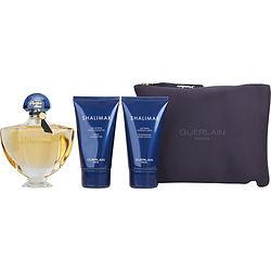 SHALIMAR by Guerlain - EDT SPRAY 3 OZ & BODY LOTION 2.5 OZ & SHOWER GEL 2.5 OZ & COSMETIC BAG