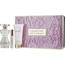 TEMPTING BY SOFIA VERGARA by Sofia Vergara - EAU DE PARFUM SPRAY 3.4 OZ & SHIMMER BODY LOTION 3.4 OZ & EAU DE PARFUM ROLLERBALL .33 OZ