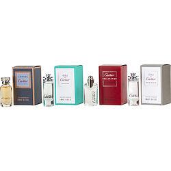 CARTIER VARIETY by Cartier - 4 PIECE MINI VARIETY SET WITH DECLARATION EDT & L'ENVOL DE CARTIER EDP & EAU DE CARTIER EDT & EAU DE CARTIER CONCENTREE EDT AND ALL ARE MINIS