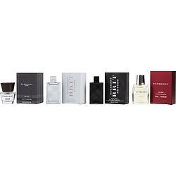 BURBERRY VARIETY by Burberry - 4 PIECE MENS VARIETY WITH BURBERRY & BURBERRY TOUCH & BURBERRY BRIT SPLASH & BURBERRY BRIT RHYTHM AND ALL ARE EDT MINIS