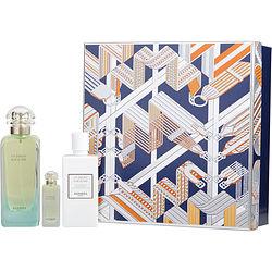 UN JARDIN SUR LE NIL by Hermes - EDT SPRAY 3.3 OZ & BODY LOTION 2.7 OZ & EDT .25 OZ MINI