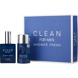 CLEAN SHOWER FRESH by Clean - EDT SPRAY 2.14 OZ & DEODORANT STICK 2.6 OZ