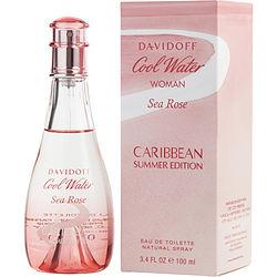 COOL WATER SEA ROSE CARIBBEAN SUMMER by Davidoff - EDT SPRAY 3.4 OZ (2018 LIMITED EDITION)