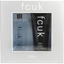FCUK by French Connection - AFTERSHAVE SPLASH 3.4 OZ & SHOWER GEL 6.7 OZ