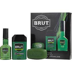 BRUT by Faberge - AFTER SHAVE COLOGNE SPRAY 3 OZ & DEODORANT STICK 2.25 OZ & SOAP 3 OZ