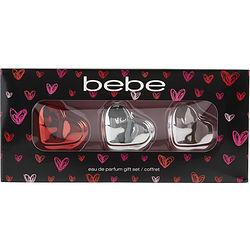 BEBE VARIETY by Bebe - 3 PIECE MINI VARIETY WITH BEBE & BEBE SHEER & BEBE KISS ME AND ALL ARE EAU DE PARFUM .34 OZ MINIS