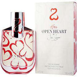 HER OPEN HEART by Jane Seymour - EAU DE PARFUM SPRAY 3.4 OZ & JEWELRY ROLL