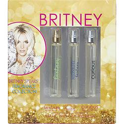 BRITNEY SPEARS VARIETY by Britney Spears - 3 PIECE MINI VARIETY WITH CURIOUS & FANTASY & MIDNIGHT FANTASY AND ALL ARE EAU DE PARFUM SPRAY .5 OZ