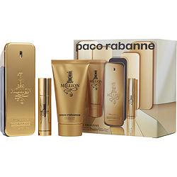 PACO RABANNE 1 MILLION by Paco Rabanne - EDT SPRAY 3.4 OZ & SHOWER GEL 2.5 OZ & EDT TRAVEL SPRAY .34 OZ MINI (TRAVEL OFFER)