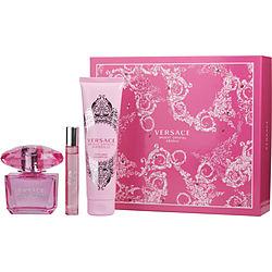 VERSACE BRIGHT CRYSTAL ABSOLU by Gianni Versace - EAU DE PARFUM SPRAY 3 OZ & SHOWER GEL 5 OZ & EAU DE PARFUM ROLLERBALL .3 OZ MINI