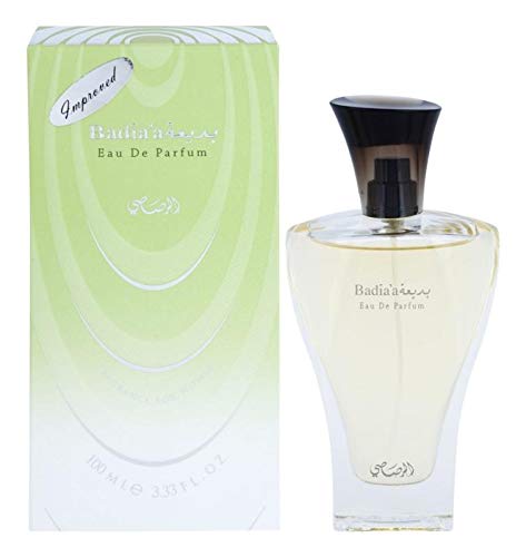 Badia'a for Woman EDP - Eau De Parfum 100 ML (3.4 oz) | Arabian Perfume | Classified as Floral Musk Fragrance w/Rose, Ylang-Ylang, Jasmine and Musk | Exuberant Aroma | by RASASI Perfumes