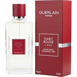 HABIT ROUGE L'EAU by Guerlain - EDT SPRAY 3.3 OZ (NEW PACKAGING)