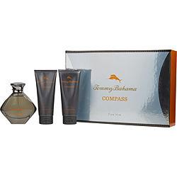 TOMMY BAHAMA COMPASS by Tommy Bahama - EAU DE COLOGNE SPRAY 3.4 OZ & AFTERSHAVE BALM 3.4 OZ & HAIR AND BODY WASH 3.4 OZ