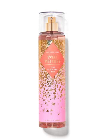 Bath & Body Works Sweet Whiskey Fine Fragrance Mist 8 Ounce Spray Pink and Gold Bottle