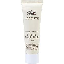 LACOSTE EAU DE LACOSTE L.12.12 POUR ELLE ELEGANT by Lacoste - SHOWER GEL 1.6 OZ