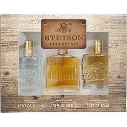 STETSON VARIETY by Coty - 3 PIECE VARIETY WITH STETSON COLOGNE 2.25 OZ & STETSON RICH SUEDE COLOGNE 2 OZ & STETSON FRESH COLOGNE 1.75 OZ