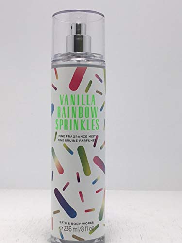 Bath & Body Works Vanilla Rainbow Sprinkles Limited Edition Fine Frargance Mist 8 Ounce