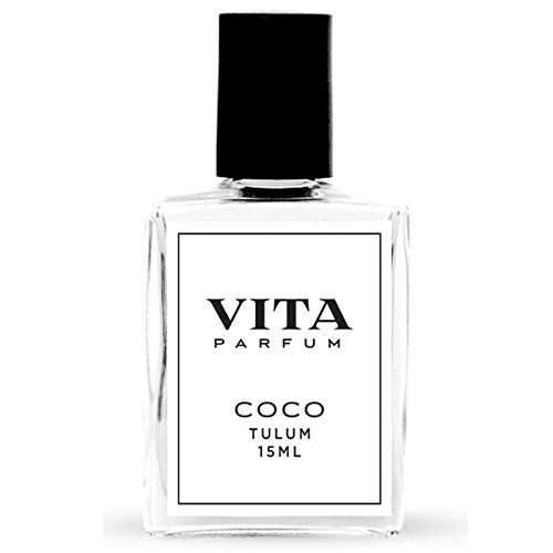 Vita Parfum Natural Oil Perfume (15ml) for Women & Cologne for Men | Roll On Bottle Applicator with Essential Oils | Unisex Scents (Coco Tulum)