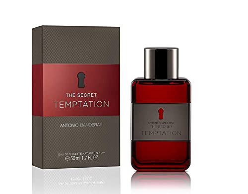 Antonio Banderas Perfumes - The Secret Temptation - Eau de Toilette Spray for Men, Spicy and Woody Fragrance - 1.7 Fl Oz