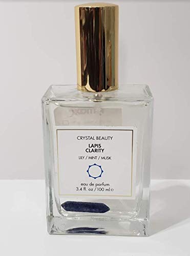 Crystal Beauty Lapis Clarity Lily/Mint/Musk Eau De Parfum 3.4 Fl oz / 100 ml. New and Unboxed.