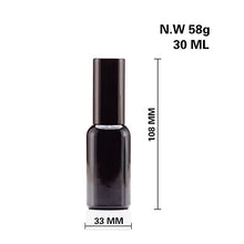 Load image into Gallery viewer, Yizhao 30ml Black Ultraviolet Glass Spray Bottle, with Black Fine Mist Sprayers, for Essential Oils, Cleaning, Perfume,Travel Liquid,Makeup,Portable Cosmetic Bottle?Çö6 Pcs
