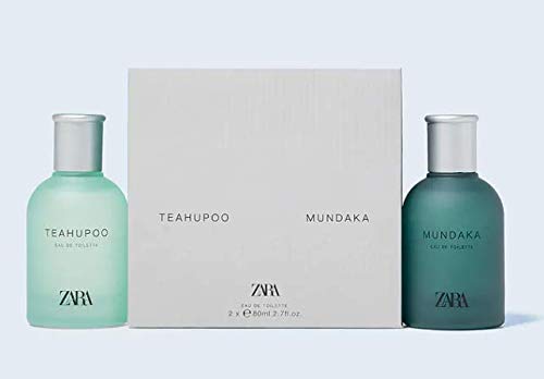 ZARA TEAHUPPO + MUNDAKA EDT 80 ML 2.7 FL. OZ MEN'S 2 PACK PERFUME SET - Gift Set