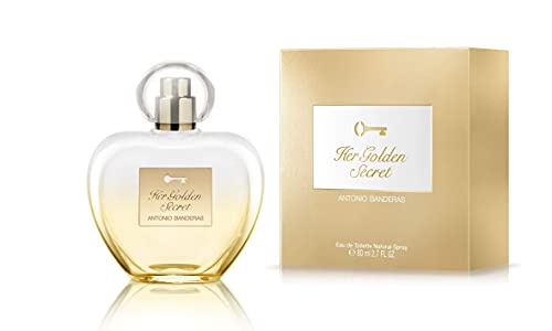 Antonio Banderas Perfumes - Her Golden Secret - Eau de Toilette Spray for Women, Floral and Oriental Fragrance - 2.7 Fl Oz