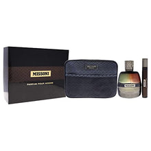 Load image into Gallery viewer, Missoni Pour Homme Eau de Parfum 100ml Set (Contains 100ml EDP, 10ml Travel Spray and Missoni Wash Bag)
