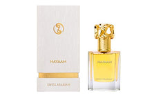 Load image into Gallery viewer, HAYAAM, Eau de Perfume 50mL | Leathery, Amber, Wood Fragrance for Men and Women | Sultry Lemon and Irish Clove | Premium Unisex Parfum by Artisan Swiss Arabian Oud | Intense Cologne/Toilette Spray
