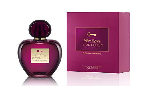 Antonio Banderas Perfumes - Her Secret Temptation - Eau de Toilette Spray for Women, Oriental and Sweet Fragrance - 1.7 Fl Oz