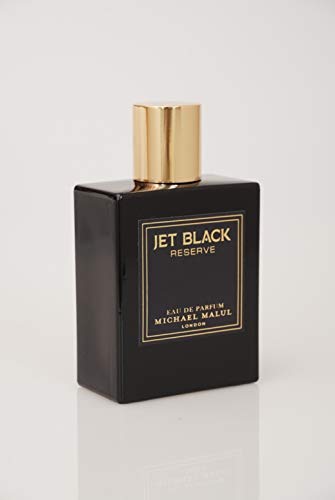 Jet Black Reserve 3.4 oz Men's Eau de Parfum, Sophisticated Fragrance for Men with a blend of blend of amber, cardamom and woody notes, 100ml