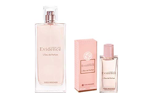 Yves Rocher Comme une Evidence Eau de Parfum, 100 ml./3.3 fl.oz. and Comme une Evidence, Travel Size 7.5 ml./0.25 fl. oz. (Set)