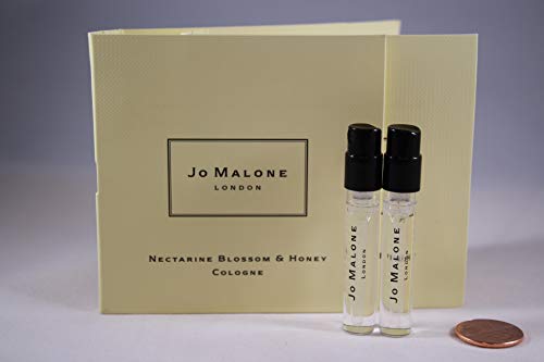 Jo Malone Nectarine Blossom & Honey Cologne Vial Sample .05 oz / 1.5 ml each vial - (2 Vial Set)