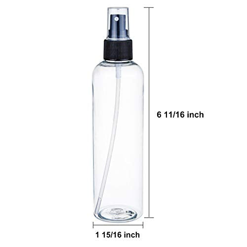 8 X Spray Bottle 100ml Transparent Atomizer Empty Fine Mist Spray